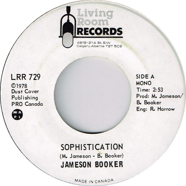 Jameson Booker : Sophistication (7", Single, Mono)
