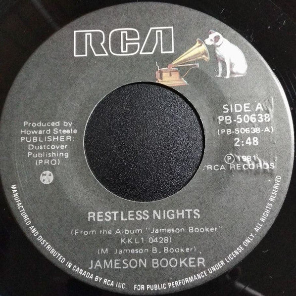 Jameson Booker : Restless Nights / Two People (7", Single)