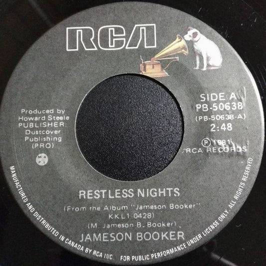 Jameson Booker : Restless Nights / Two People (7", Single)