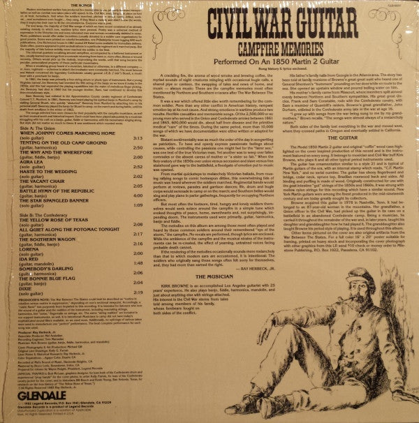 Kirk Browne : Civil War Guitar "Campfire Memories" (LP, Album)