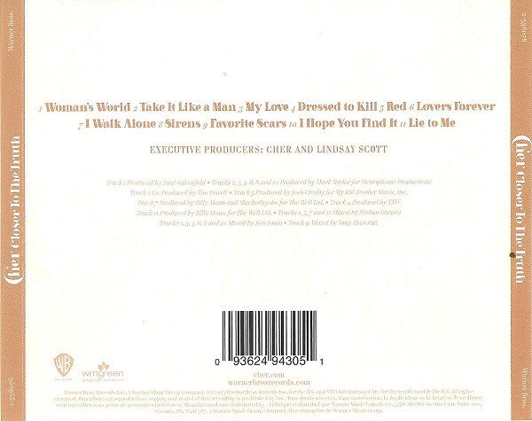 Cher : Closer To The Truth (CD, Album)