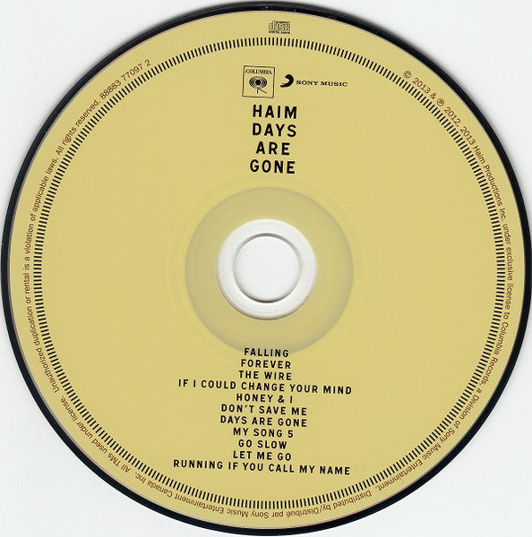 Haim (2) : Days Are Gone (CD, Album)