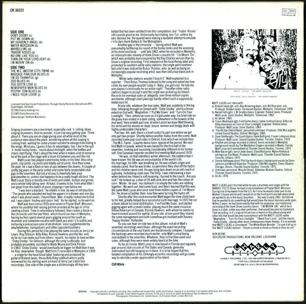 Matt Lucas (2) : Ride That Train Tonight (LP, Comp)