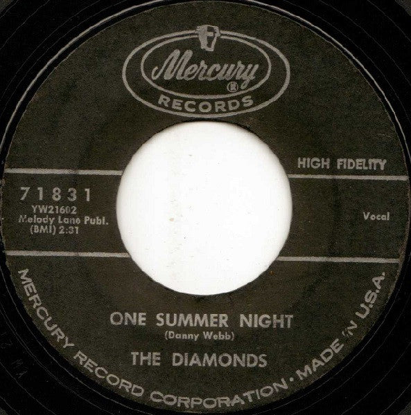 The Diamonds : One Summer Night / It's A Doggone Shame (7", Single, Styrene, All)