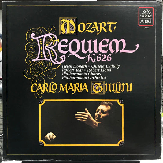 Mozart* - Carlo Maria Giulini, Philharmonia Orchestra, Philharmonia Chorus : Requiem K. 626 (LP, Album, RP)