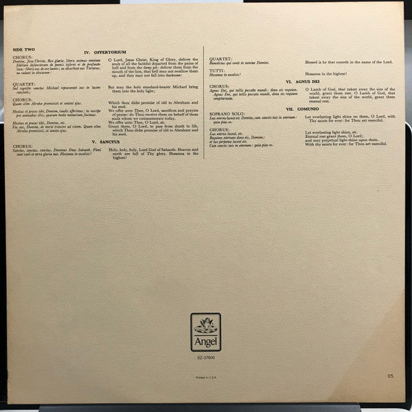Mozart* - Carlo Maria Giulini, Philharmonia Orchestra, Philharmonia Chorus : Requiem K. 626 (LP, Album, RP)