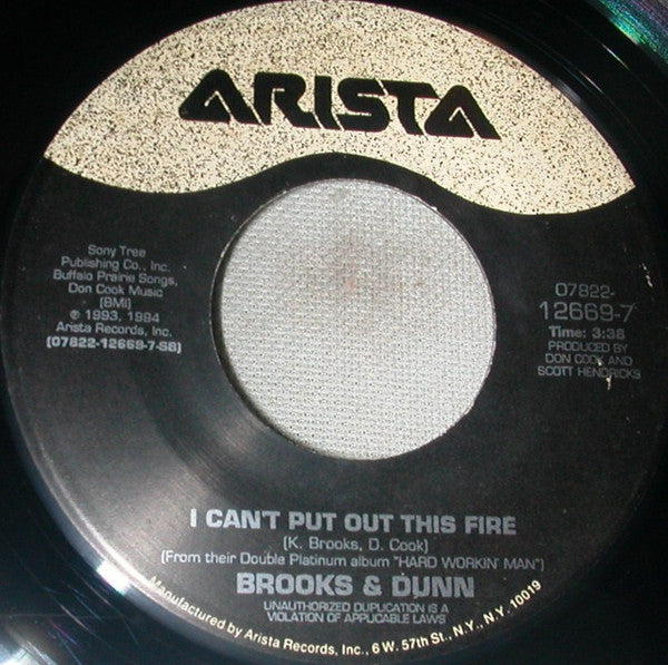 Brooks & Dunn : That Ain't No Way To Go (7", Single)