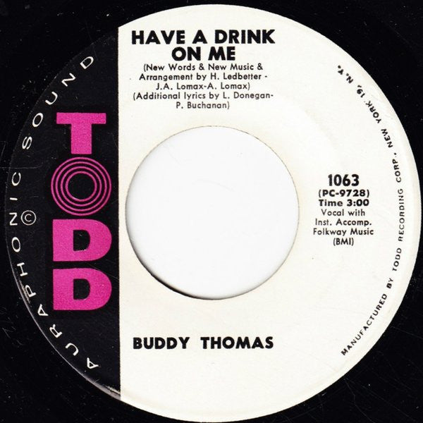 Buddy Thomas : Learning To Forget (7", Single)