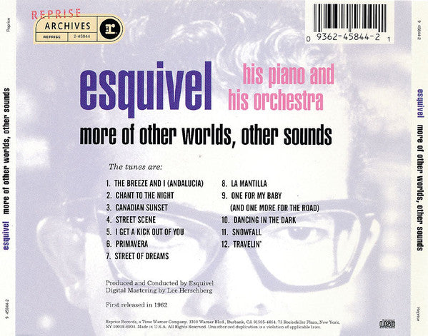 Esquivel And His Orchestra : More Of Other Worlds, Other Sounds (CD, Album, RE, RM)