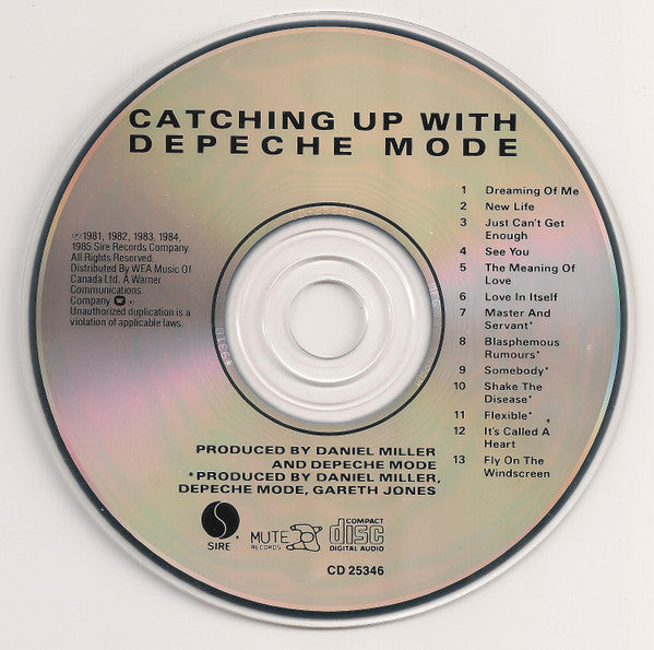 Depeche Mode : Catching Up With Depeche Mode (CD, Comp, RP)