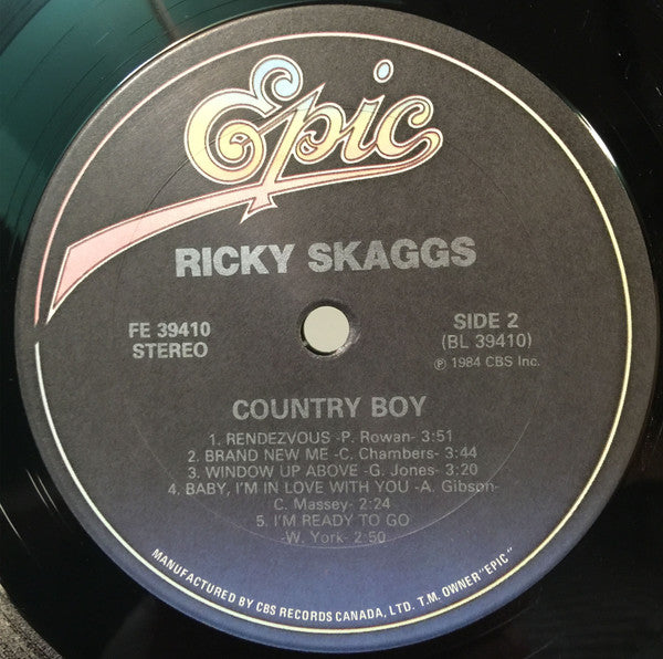 Ricky Skaggs : Country Boy (LP, Album)