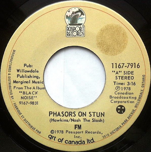 FM (3) : Phasors On Stun (7")