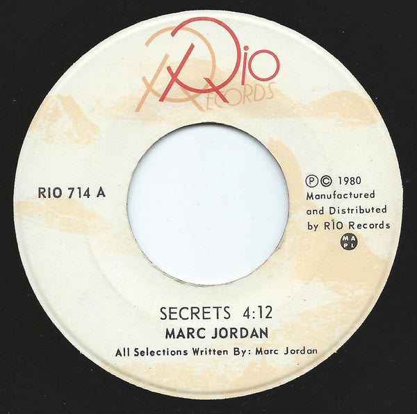 Marc Jordan : Secrets  (7", Single)