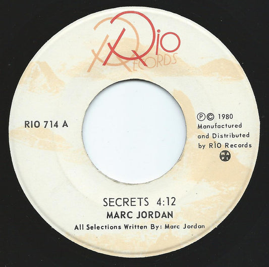 Marc Jordan : Secrets  (7", Single)