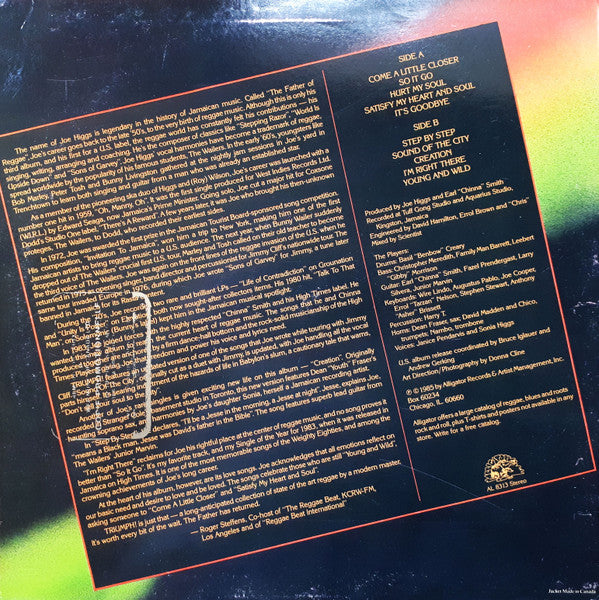 Joe Higgs : Triumph! (LP, Album)