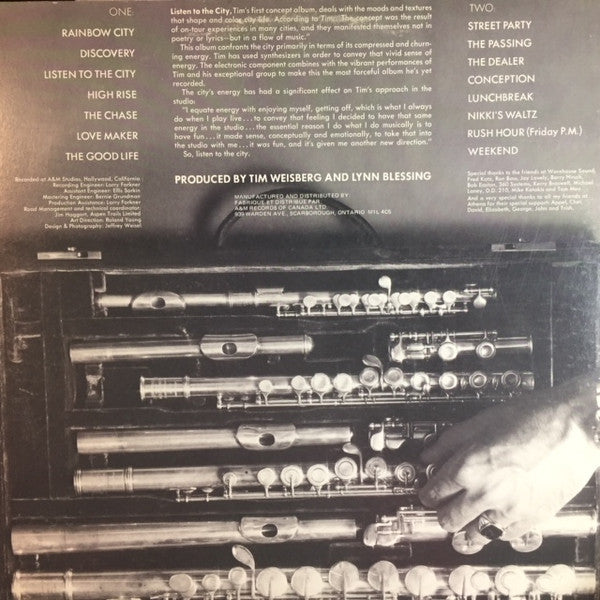 Tim Weisberg : Listen To The City (LP, Album)