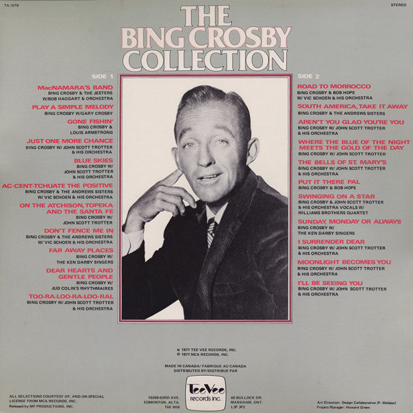 Bing Crosby : The Bing Crosby Collection (LP, Comp, M/Print)