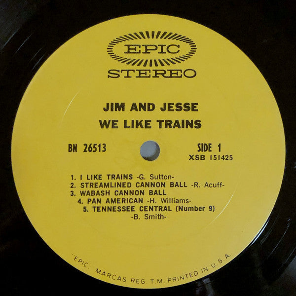 Jim & Jesse : We Like Trains (LP, Album)