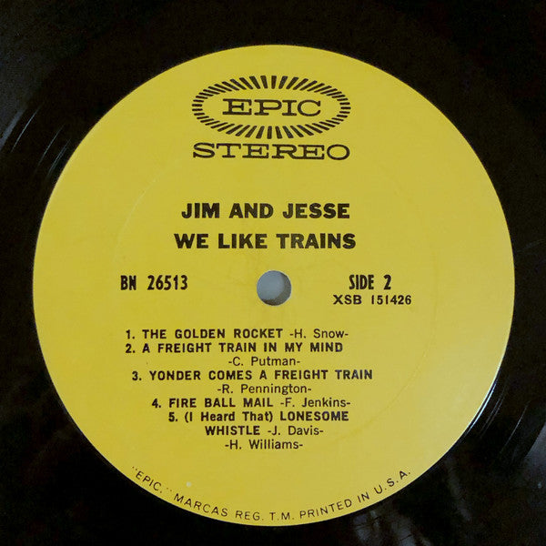 Jim & Jesse : We Like Trains (LP, Album)