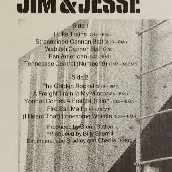 Jim & Jesse : We Like Trains (LP, Album)