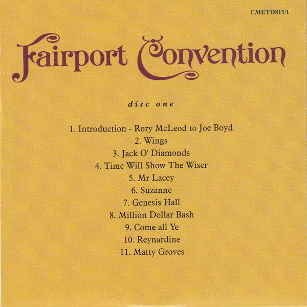Fairport Convention : The Cropredy Box (3xCD, Album, RE)