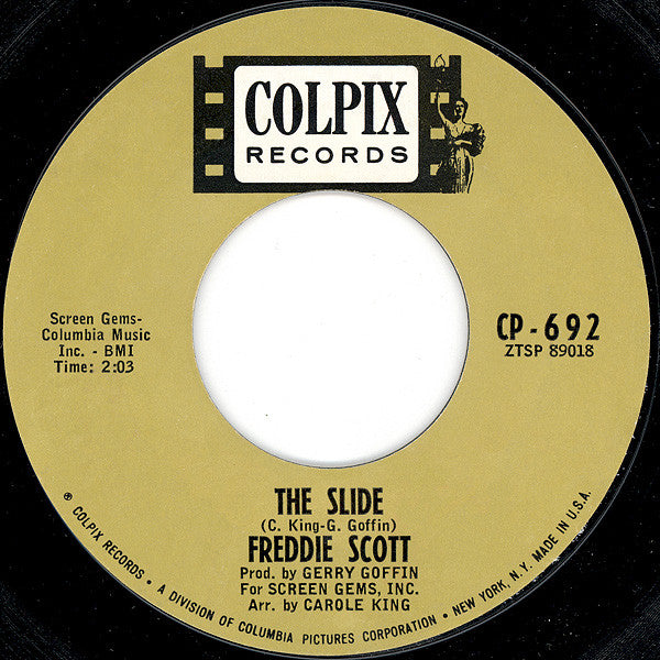 Freddie Scott (2) : Hey, Girl / The Slide (7", Single, Styrene, Bri)