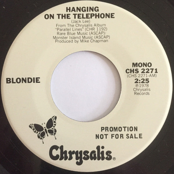 Blondie : Hanging On The Telephone (7", Single, Mono, Promo)