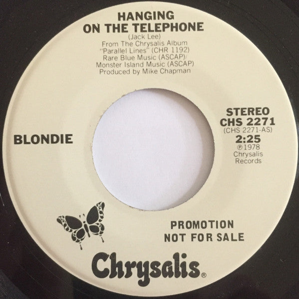 Blondie : Hanging On The Telephone (7", Single, Mono, Promo)