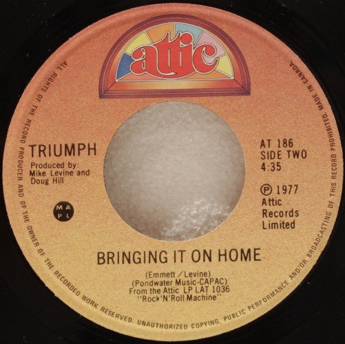 Triumph (2) : 24 Hours A Day (7", Single, RE)