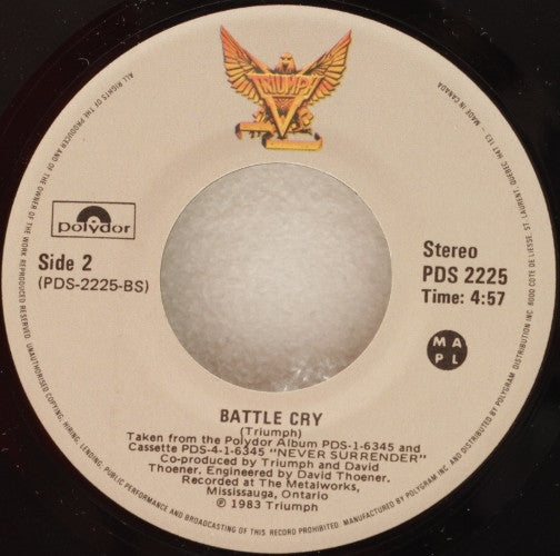 Triumph (2) : All The Way (7")
