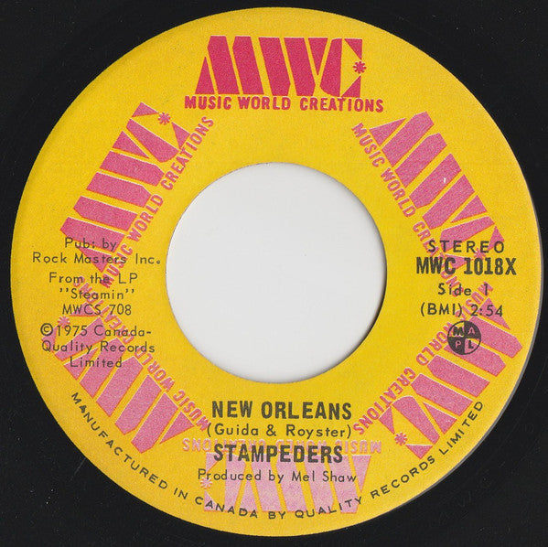 Stampeders* : New Orleans / Summer In The City (7", Single)