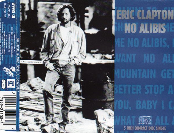Eric Clapton : No Alibis (CD, Single)