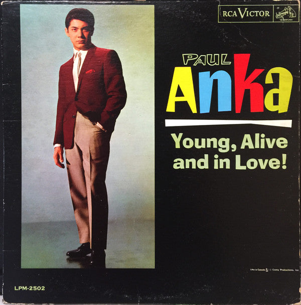 Paul Anka : Young, Alive And In Love! (LP, Album, Mono)