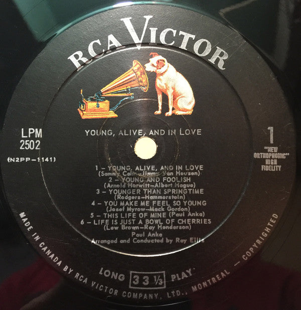 Paul Anka : Young, Alive And In Love! (LP, Album, Mono)
