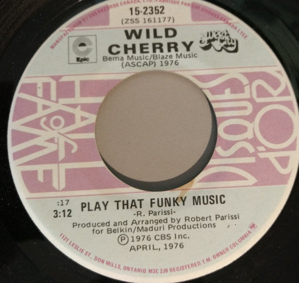 Wild Cherry : Play That Funky Music / Hot To Trot (7")