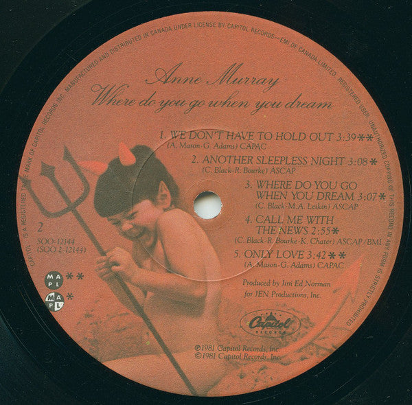 Anne Murray : Where Do You Go When You Dream (LP, Album)