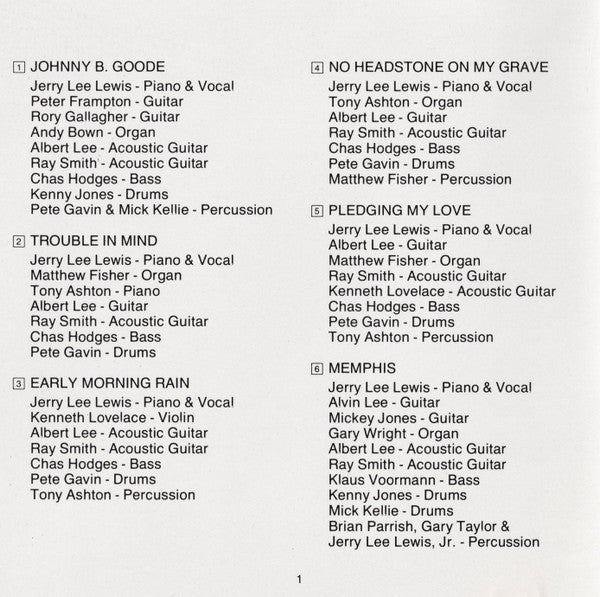 Jerry Lee Lewis : The Session Recorded In London With Great Guest Artists (CD, Album)