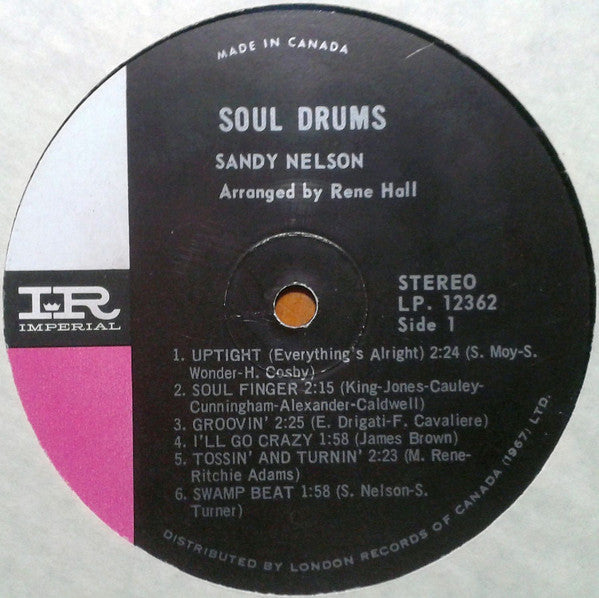 Sandy Nelson : Soul Drums (LP)