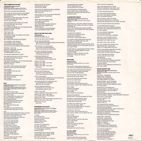 Missing Persons : Rhyme & Reason (LP, Album)