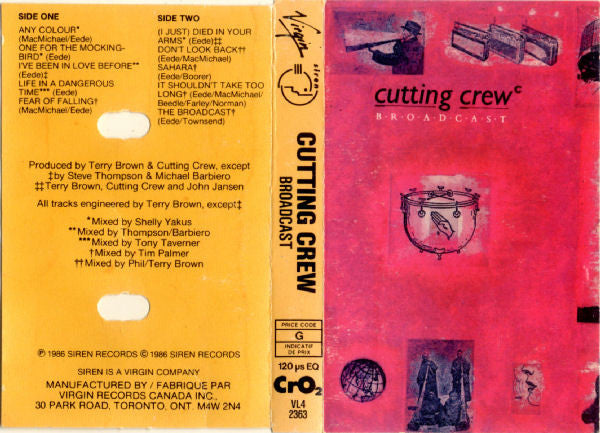 Cutting Crew : Broadcast (Cass, Album, Chr)