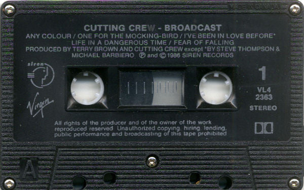 Cutting Crew : Broadcast (Cass, Album, Chr)