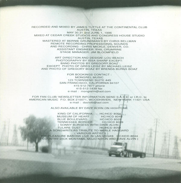 Dave Alvin And The Guilty Men : Interstate City (CD, Album)