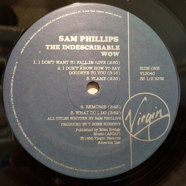 Sam Phillips : The Indescribable Wow (LP, Album)