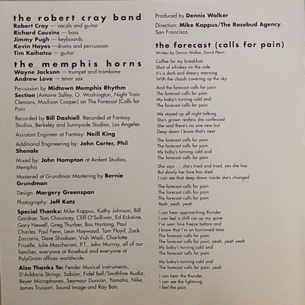 The Robert Cray Band : Midnight Stroll (CD, Album)