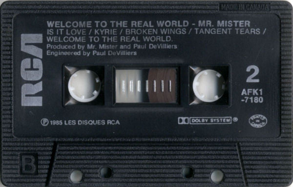 Mr. Mister : Welcome To The Real World (Cass, Album, RE, Dol)