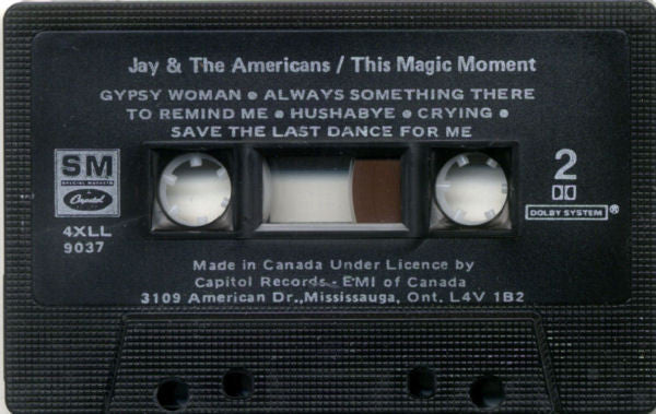 Jay & The Americans : This Magic Moment  (Cass, Comp, RE, Dol)
