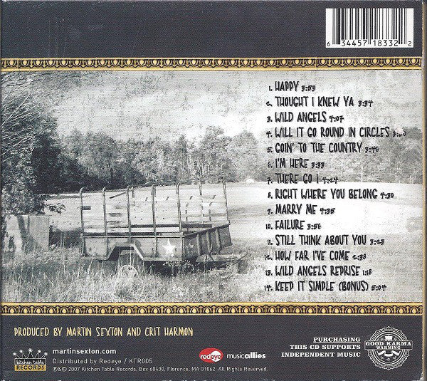 Martin Sexton : Seeds (CD, Album)