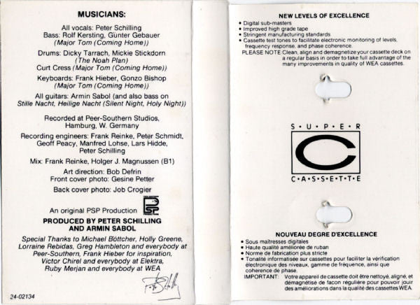 Peter Schilling : Error In The System (Cass, Album, Dol)