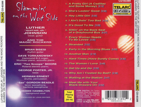 Luther "Guitar Jr." Johnson* And The Magic Rockers : Slammin' On The West Side (CD, Album)