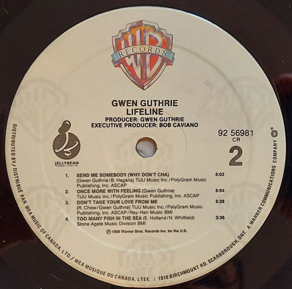Gwen Guthrie : Lifeline (LP, Album)